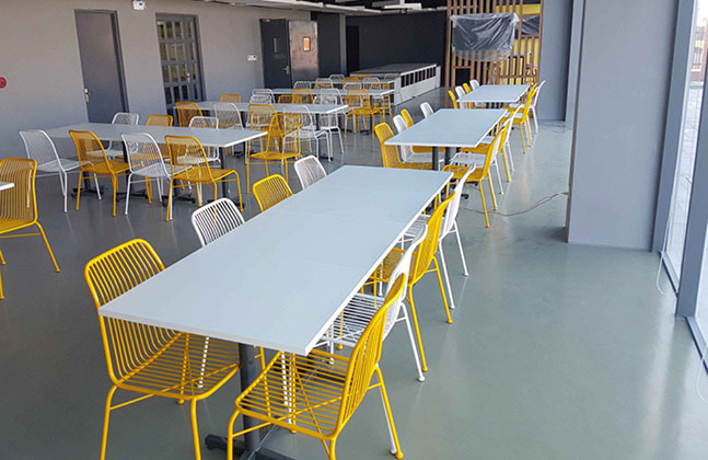 When specifying the flooring for a canteen several factors must be considered