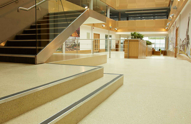 Mondéco floors are sustainable, cost effective and can last the lifetime of the building